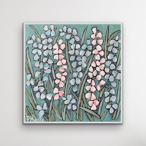 Anabelle — original 24x24 oil on canvas floral painting by Patti Moore