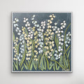Lily of the Valley original oil painting, 36x36, unframed, by Patti Moore
