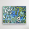 Blue Bramble original oil painting, 36 x 48 inches, oil on canvas