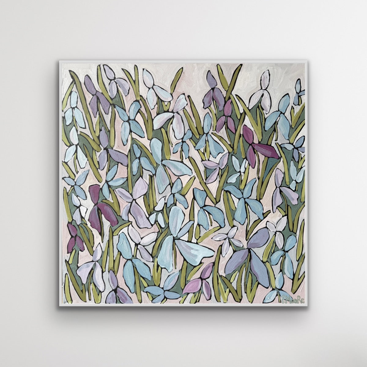 Delainey - Original oil on canvas 36x36 by Patti Moore